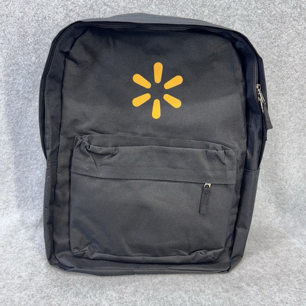 Walmart Logo Black‎ Backpack Bookbag Daypack School Travel Bag Polyester
